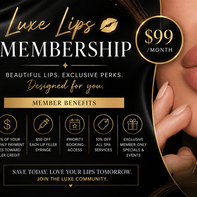 Luxe Lips Membership – $99/Month at AESTHETIC LUXE SPA (Lees Summit) in Lees Summit, MO